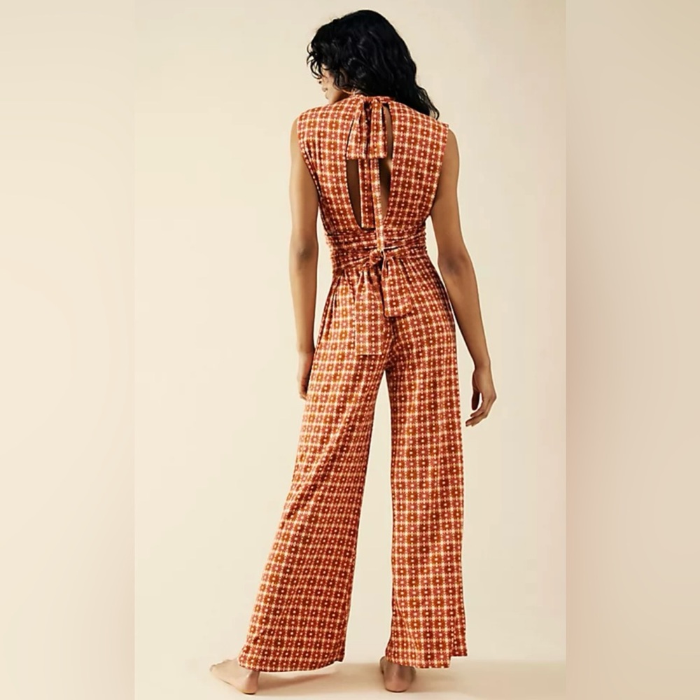 Free People Vibe Check one price jumpsuit wide leg size medium